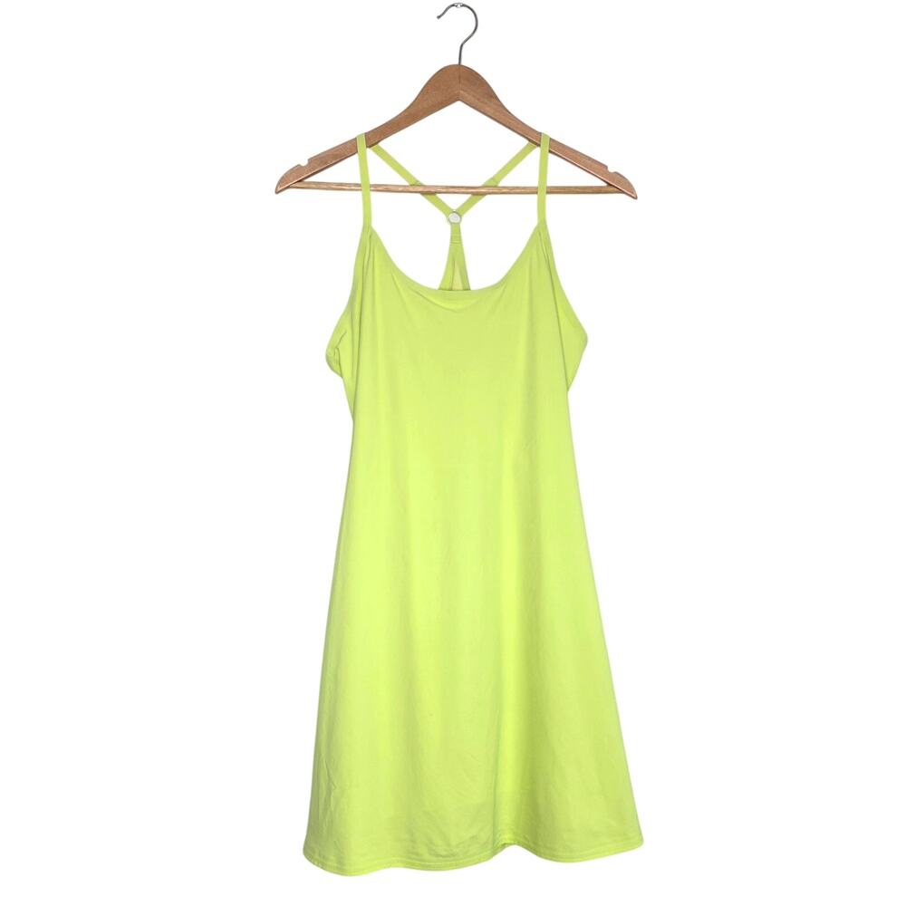 Outdoor Voices NWT Margarita Exercise Dress Medium Neon Yellow Activewear